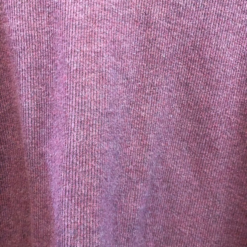 J Jill 100% Cotton Long Sleeve Vneck Purple Pullover Top Lined Size 1X Classic - Picture 2 of 4